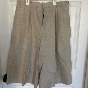 COS discontinued linen wide leg shorts waist 32